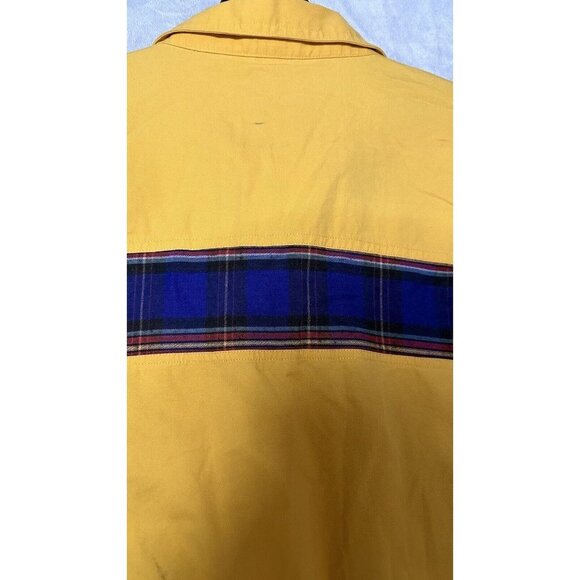 It’s Your Brand Yellow Cotton Vtg‎ Button Up Long Sleeve Western Shirt XL - Picture 3 of 12